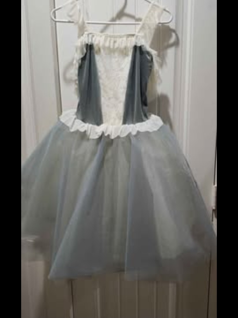 Tulle Party Dress with Ruffled Waistband